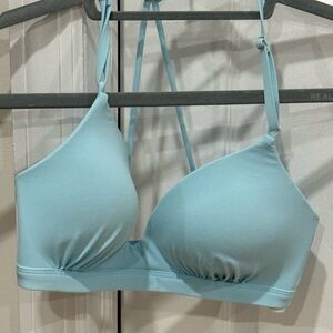 Athleta Light Blue Triangle Bikini Top